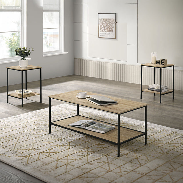 Pallas 3 Pc. Table Set Natural