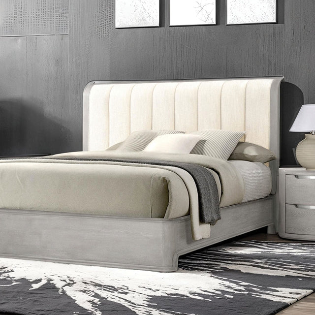 Osterley Queen & E.King Bed Grey & Black