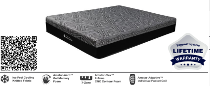 Waved Cooling Hybrid Firm Mattress