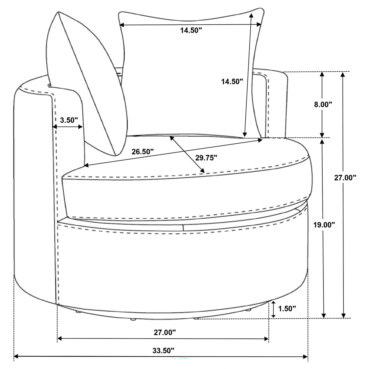 Debbie Swivel Accent Chair