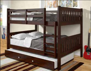 F/F Mission Bunkbed w/Trundle