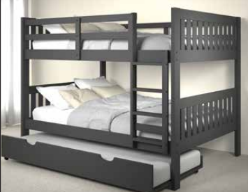 F/F Mission Bunkbed w/Trundle