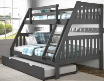 T/F Mission Bunkbed w/Trundle