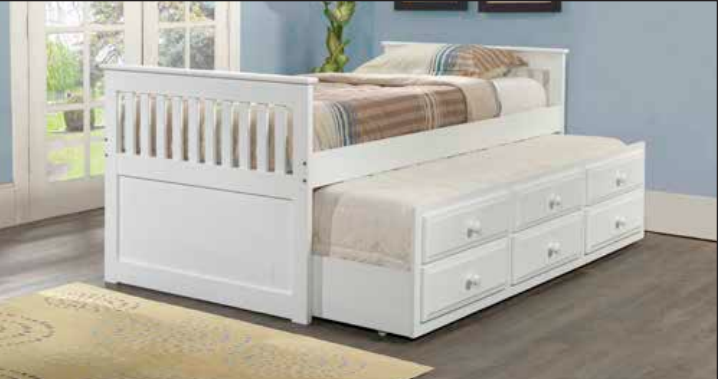 Twin Mission Captains Trundle Bed