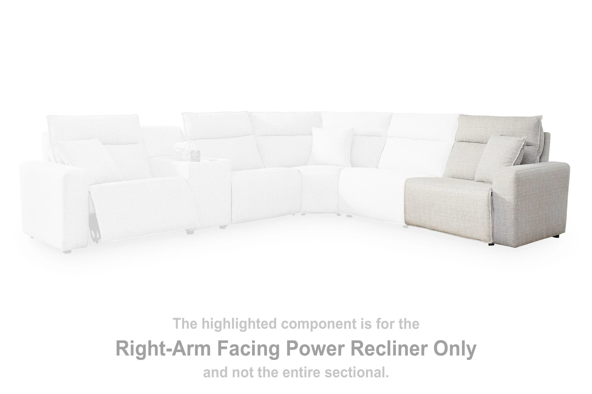 Modmax II Power Reclining Sectional with Chaise and Audio Console