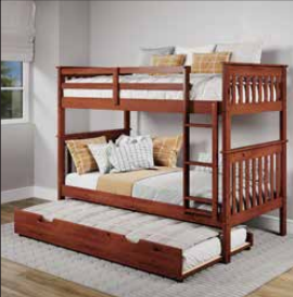 T/T Mission Bunkbed with Trundle