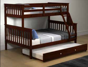 T/F Mission Bunkbed with Trundle