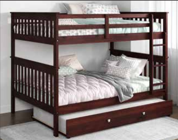 F/F Mission Bunkbed with Trundle