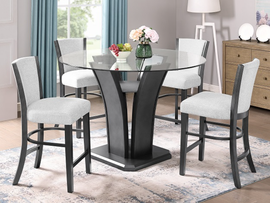 Camelia Dove Counter Height Dining Set