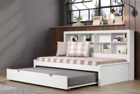 Twin Bookcase Daybed with Trundle