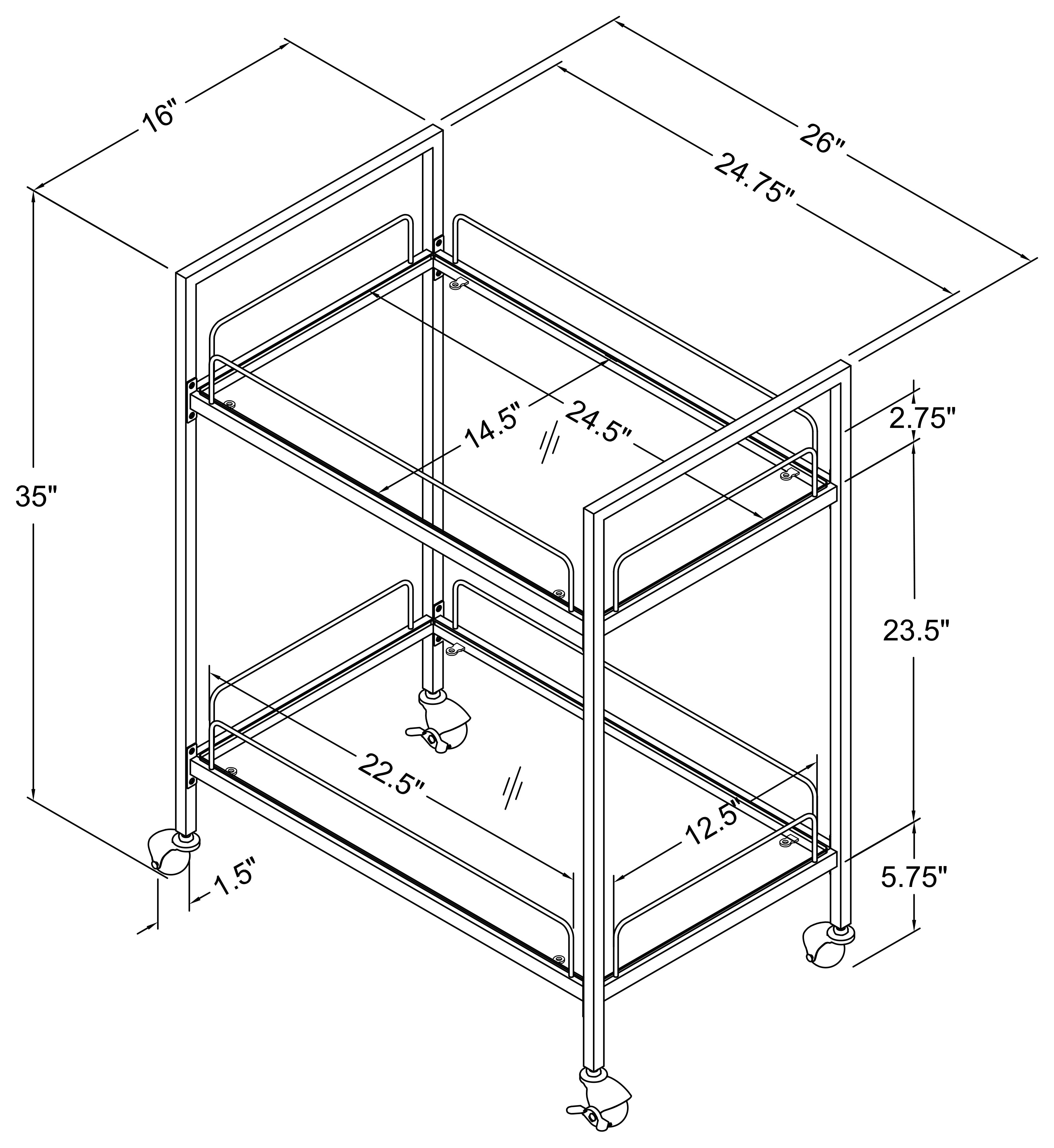 Curltis Bar Cart