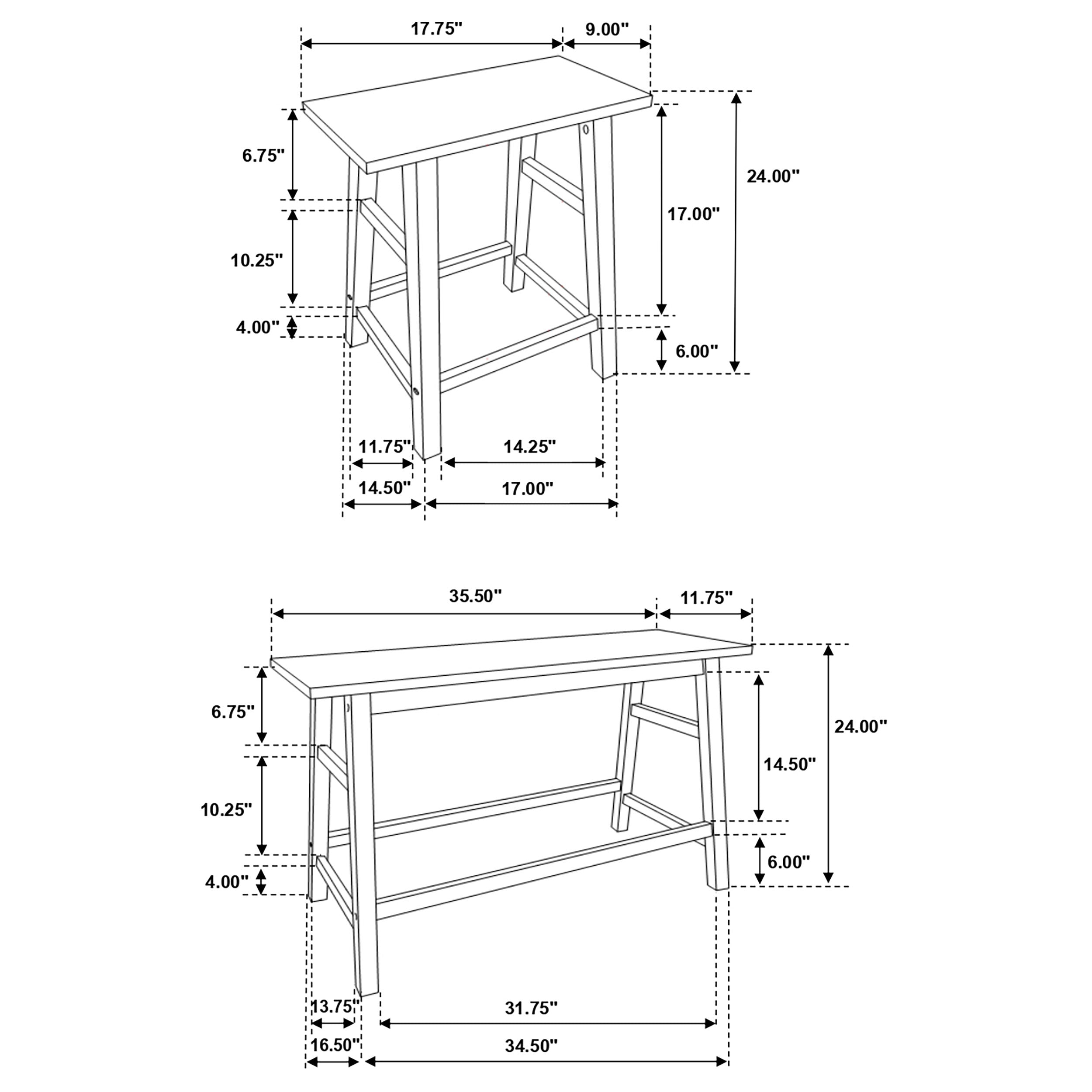 Connie 4 Pc Counter Height Dining Set