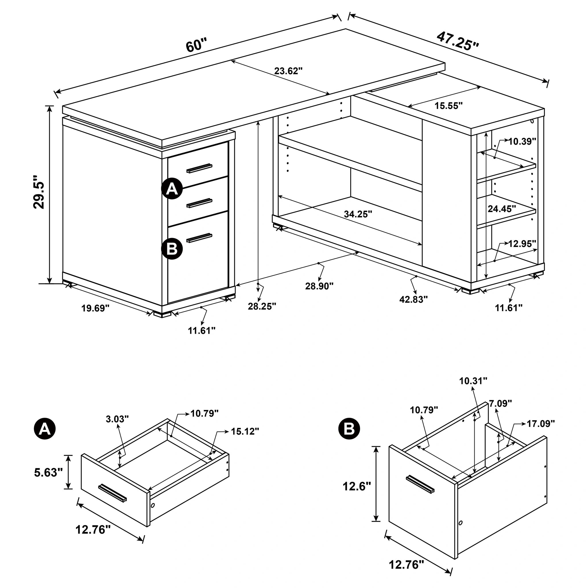 Yvette Computer Desk