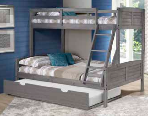 Twin/Full Louver Bunkbed