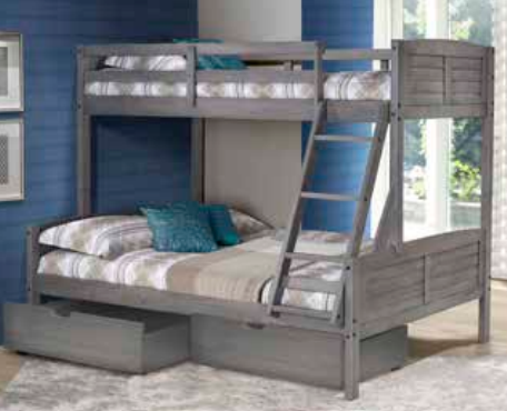 Twin/Full Louver Bunkbed