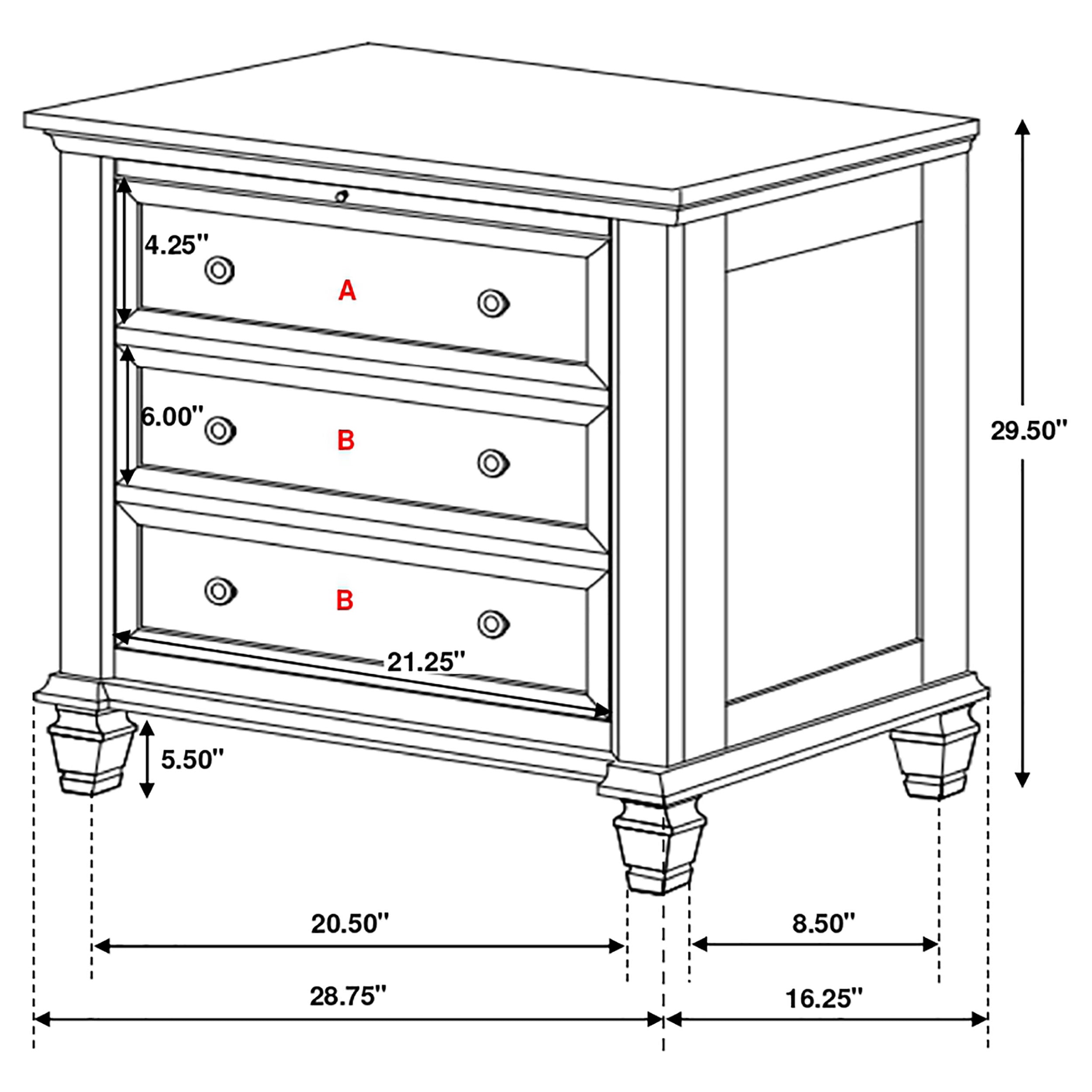Sandy Beach 5 Pc Bedroom Set