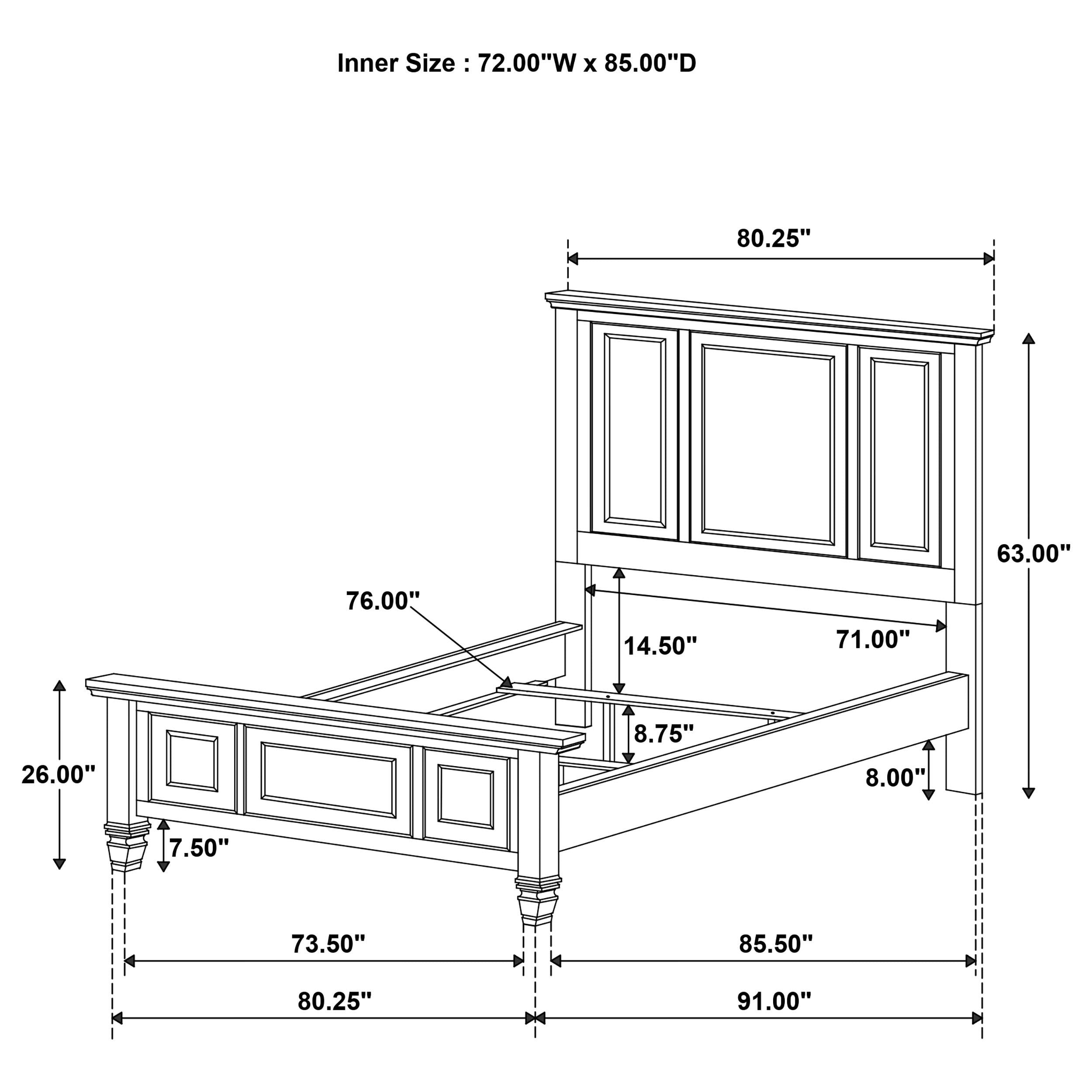 Sandy Beach Bedroom Set Black