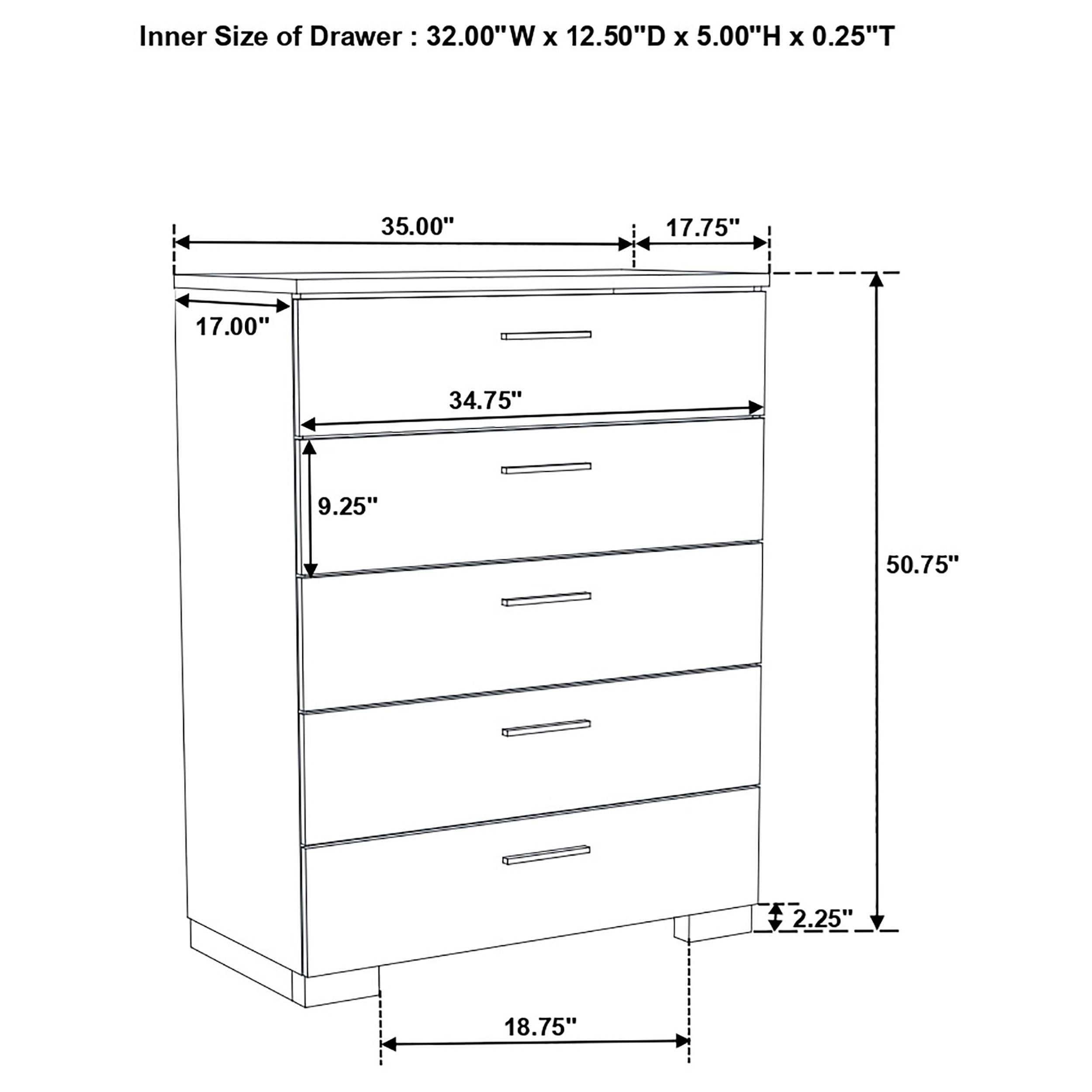 Felicity 5 & 4 Pc E.King, Queen, & Full Bedroom Set 2