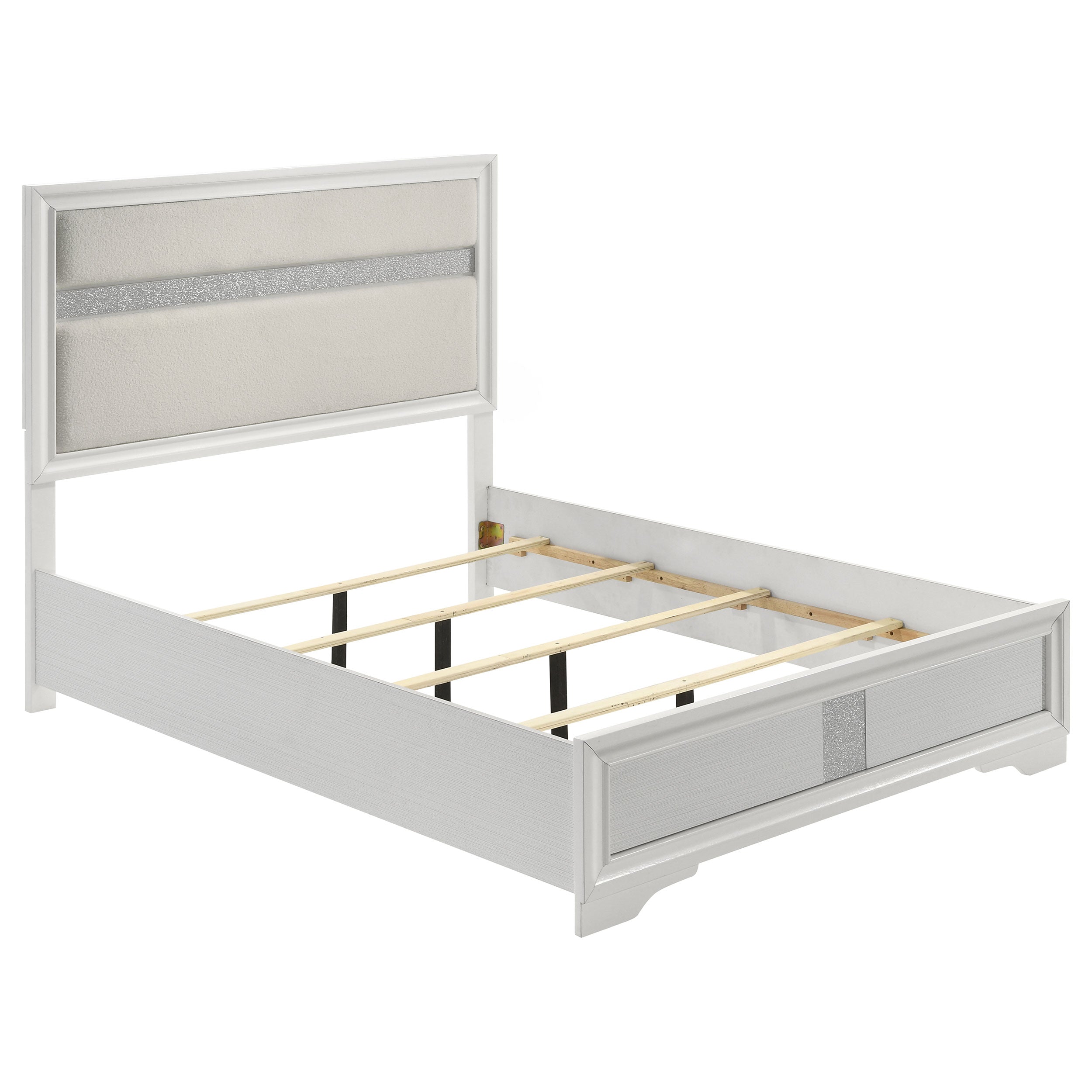 Miranda California King, E.King, Queen, Full, & Twin Bed Black & White
