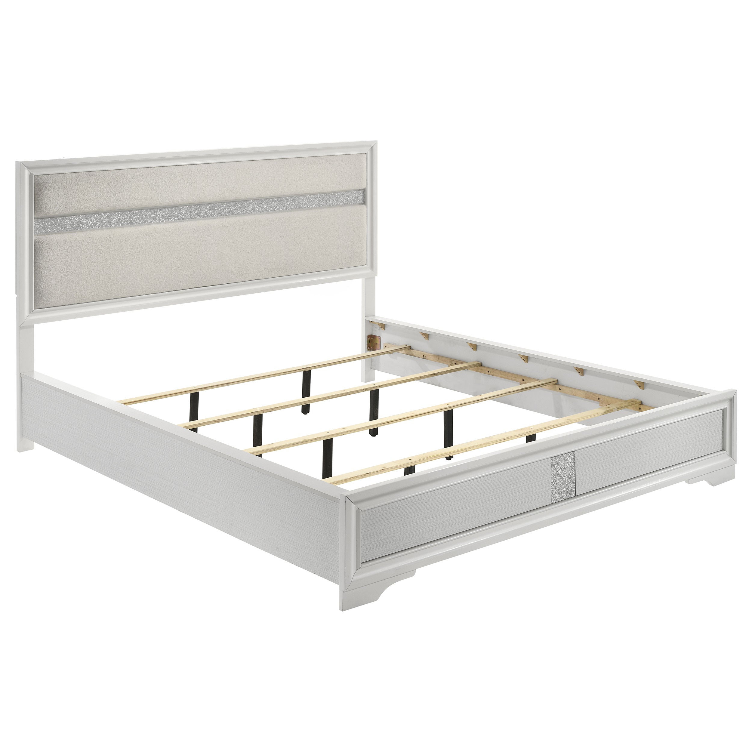 Miranda California King, E.King, Queen, Full, & Twin Bed Black & White