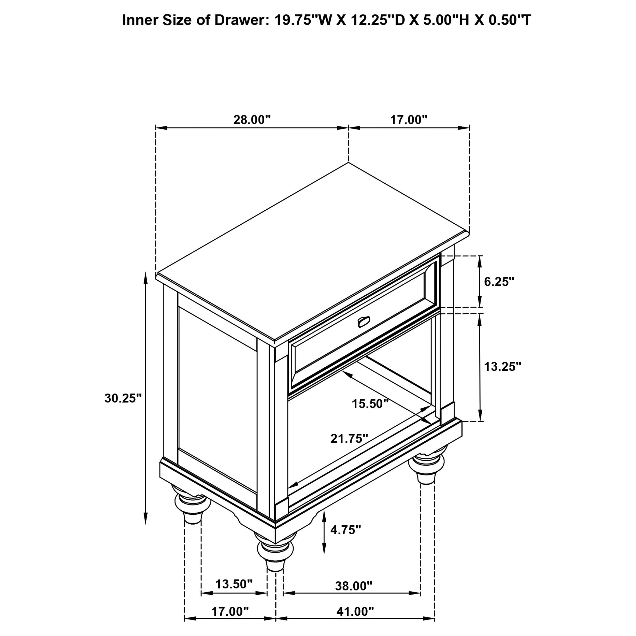 Andover 4 Pc Bedroom Set