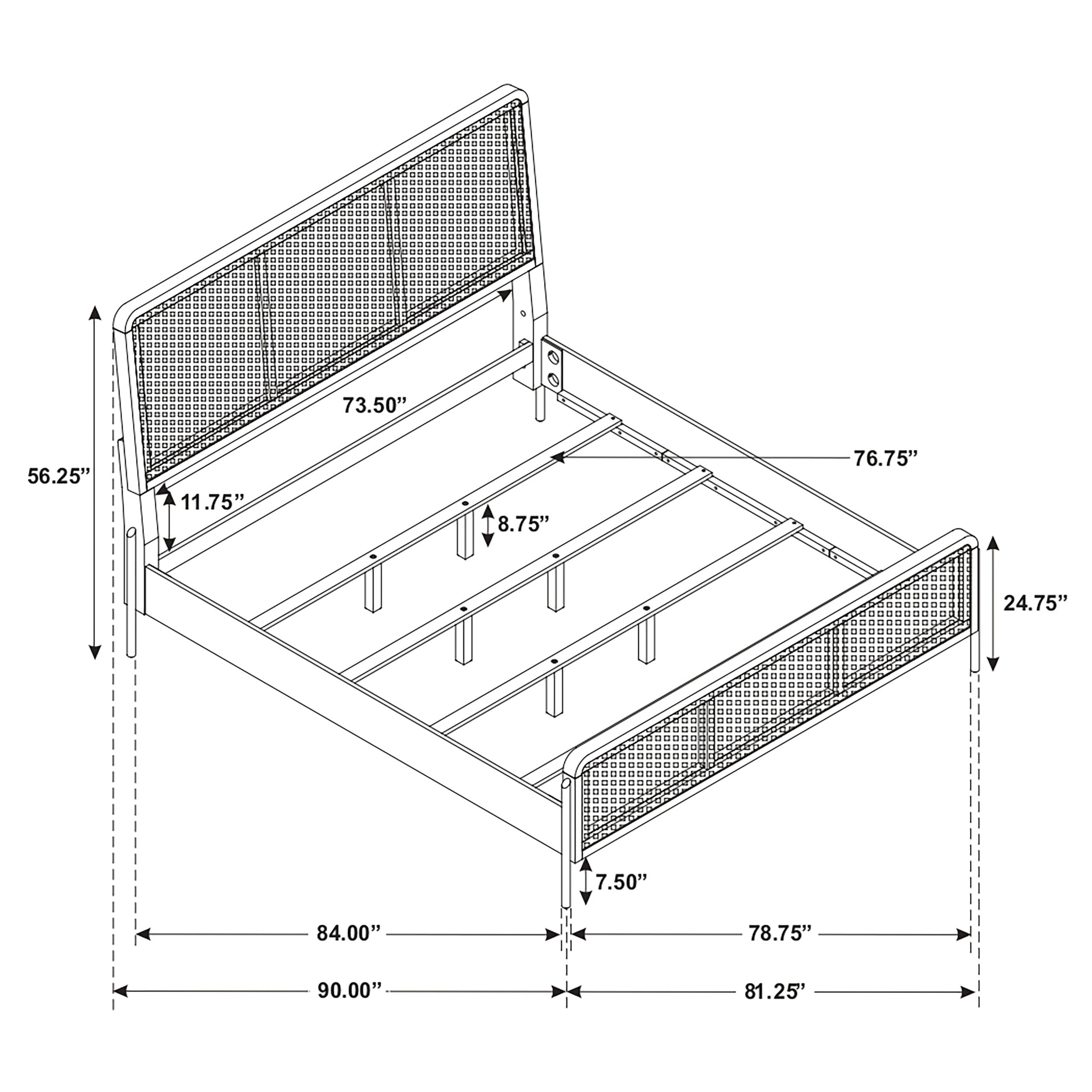 Arini Upholstered Panel Bed