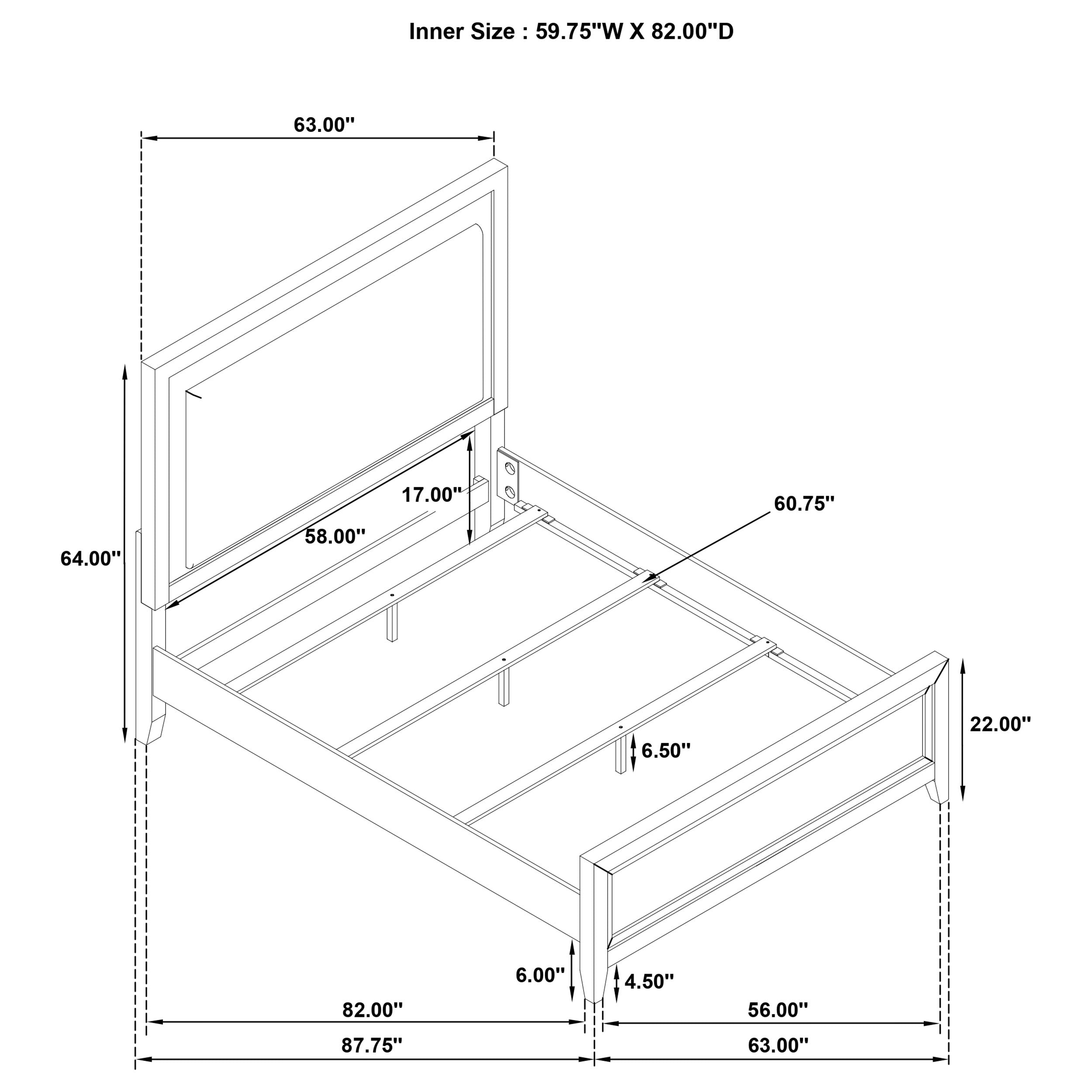 Marielle 5 Pc Bedroom Set