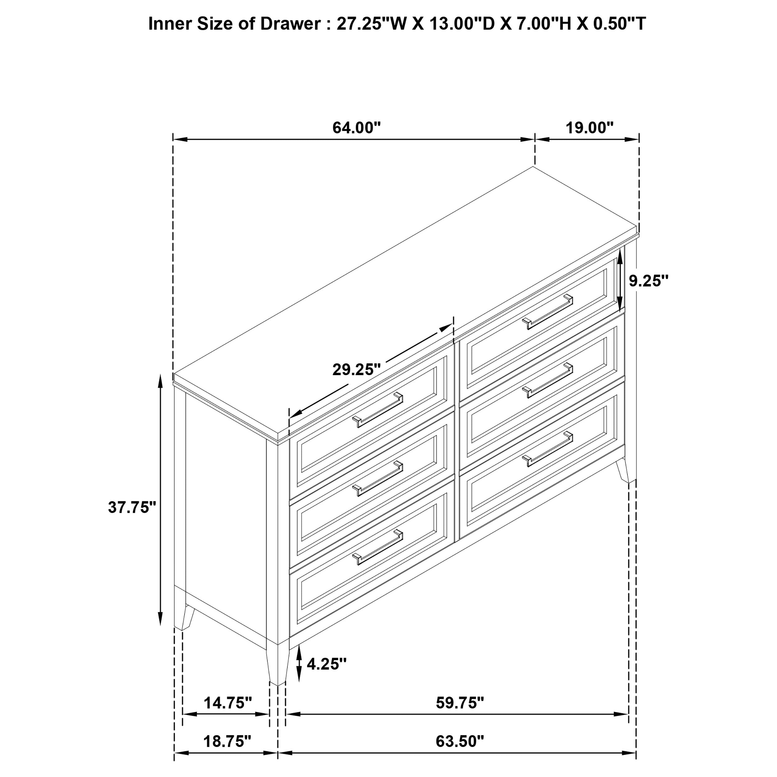 Marielle 5 Pc Bedroom Set
