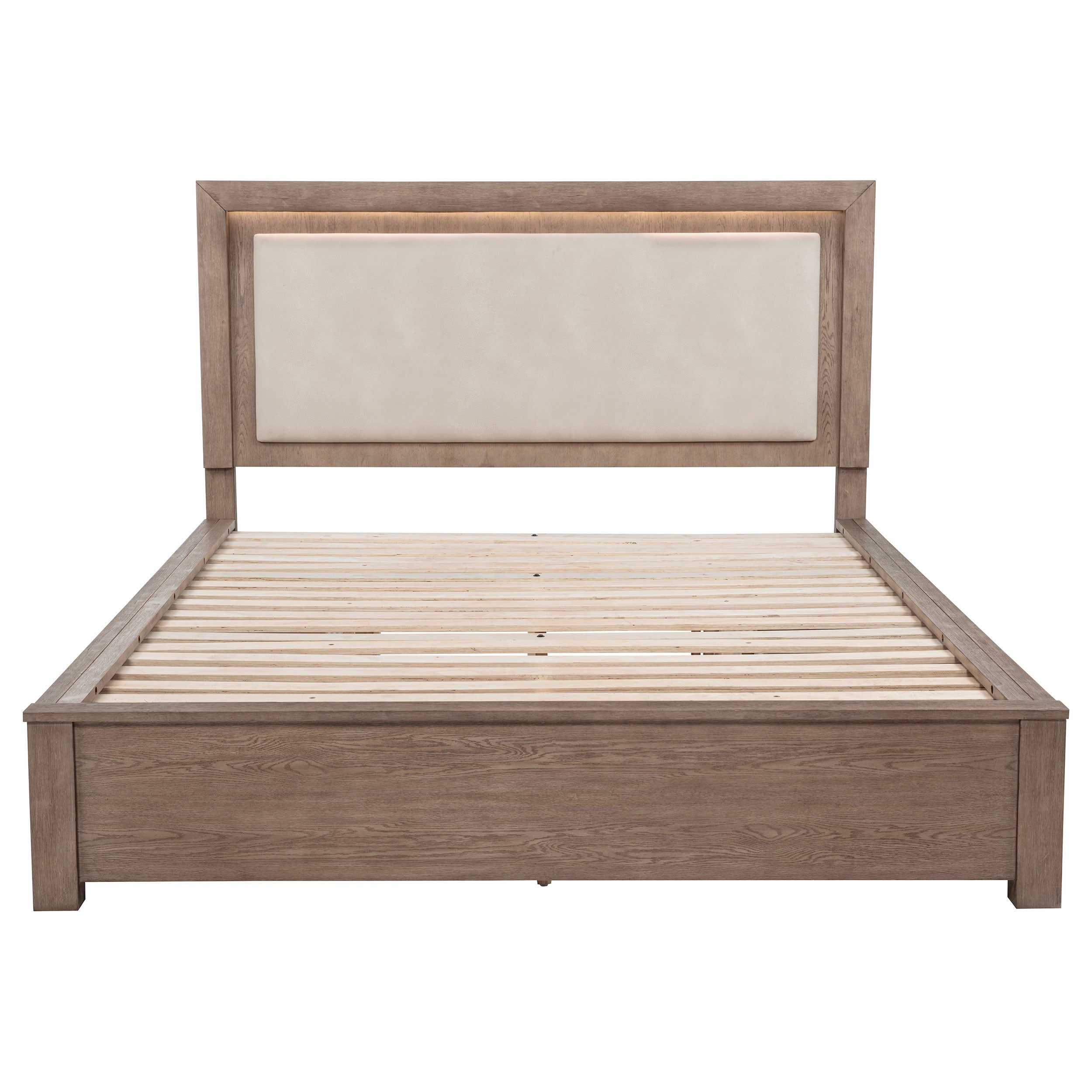 Kenora Panel Platform Storage Bed with LED Lighting