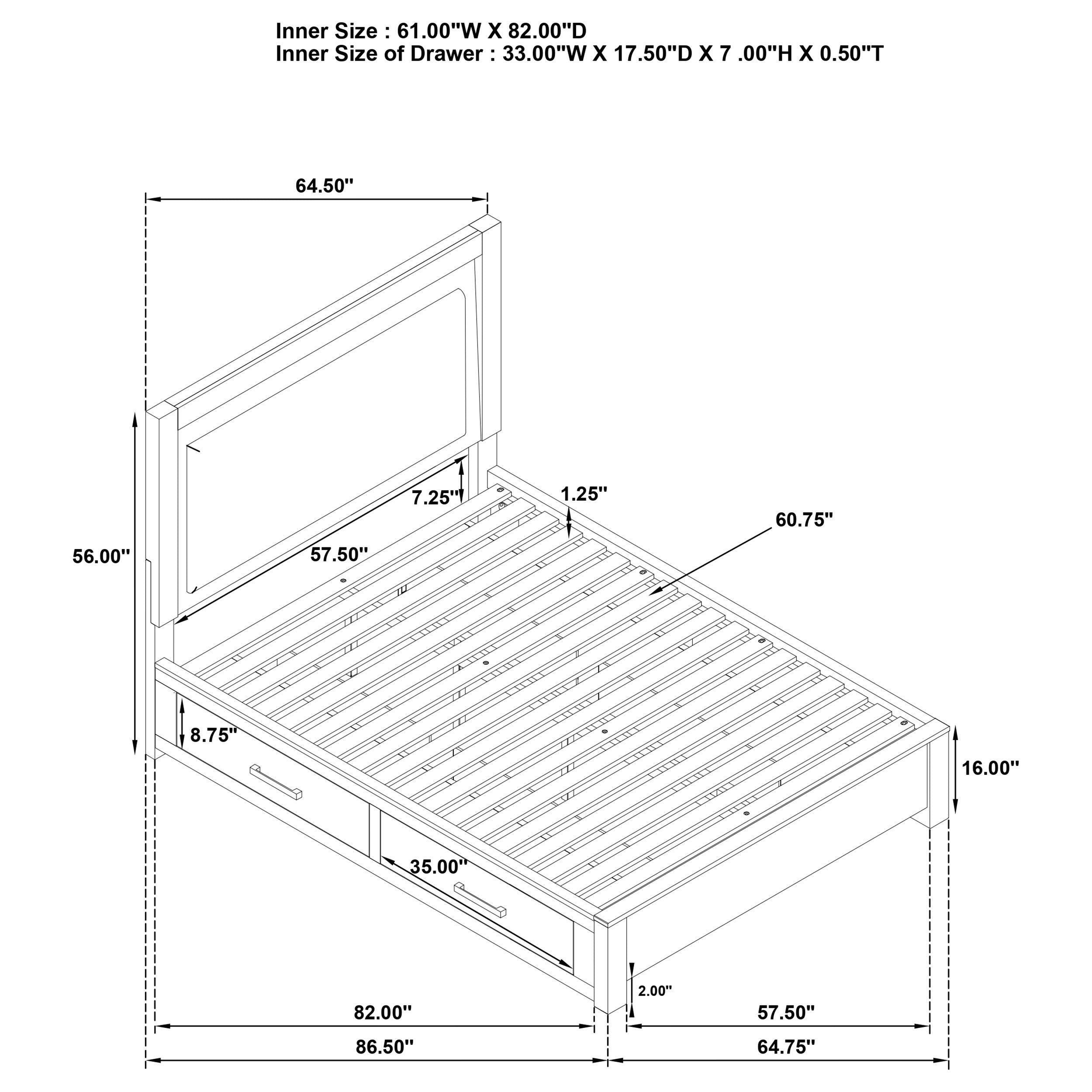 Kenora 4 Pc Bedroom Set