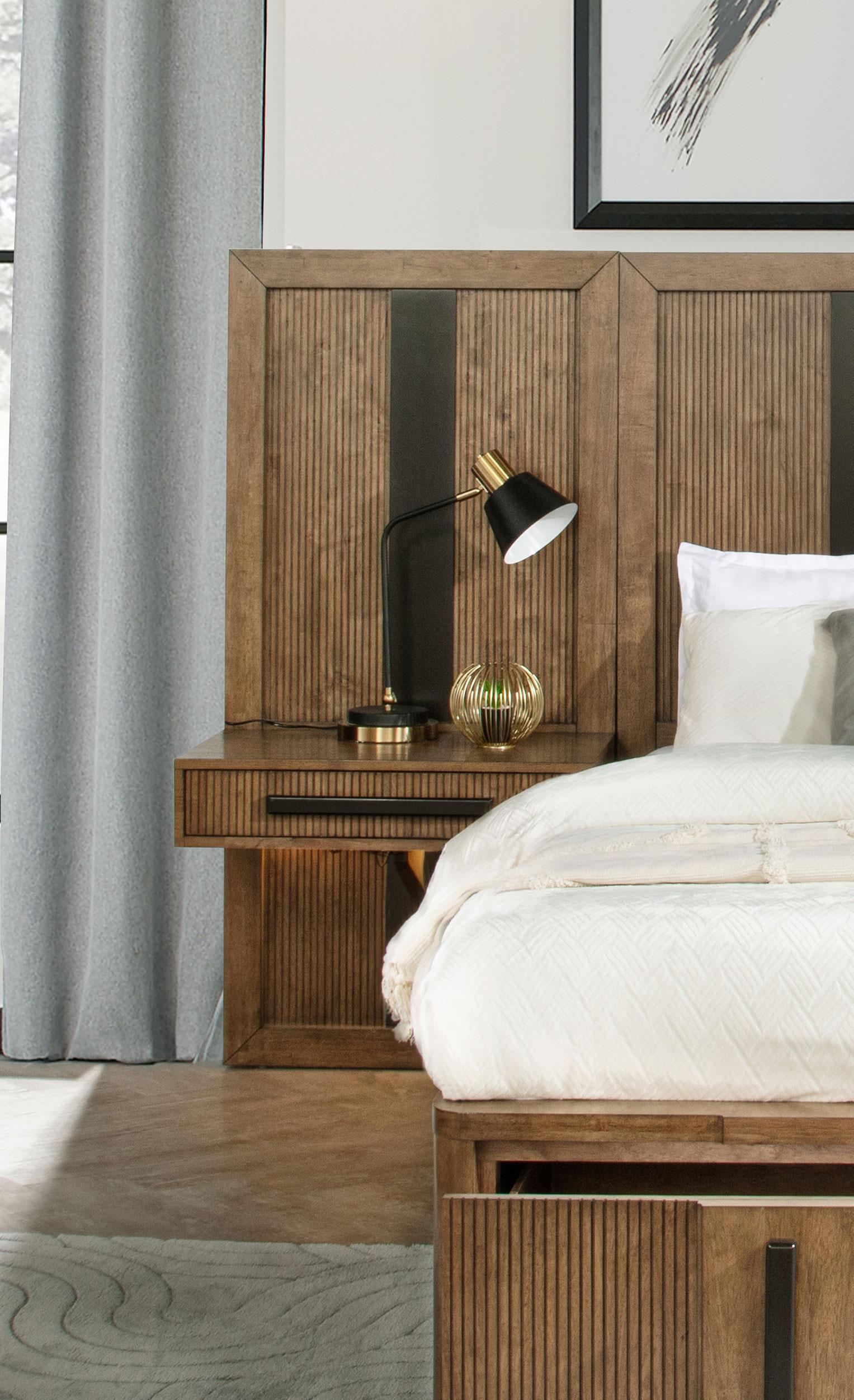 Terrace Panel Storage Bed Ash Brown