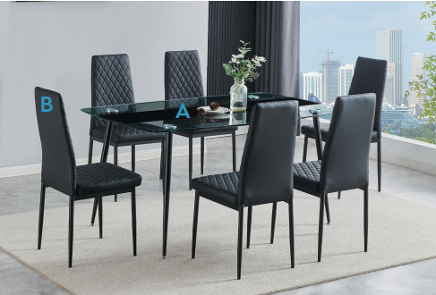 Astra Black Dining Set