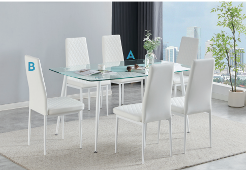 Astra White Dining Set