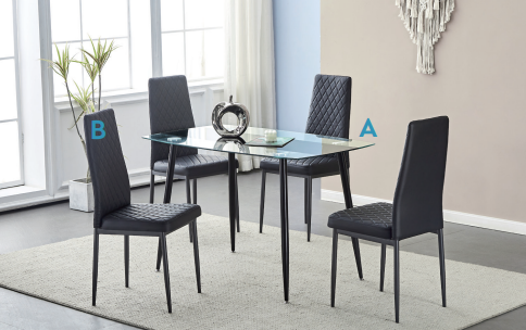 Astra Black Dining Set