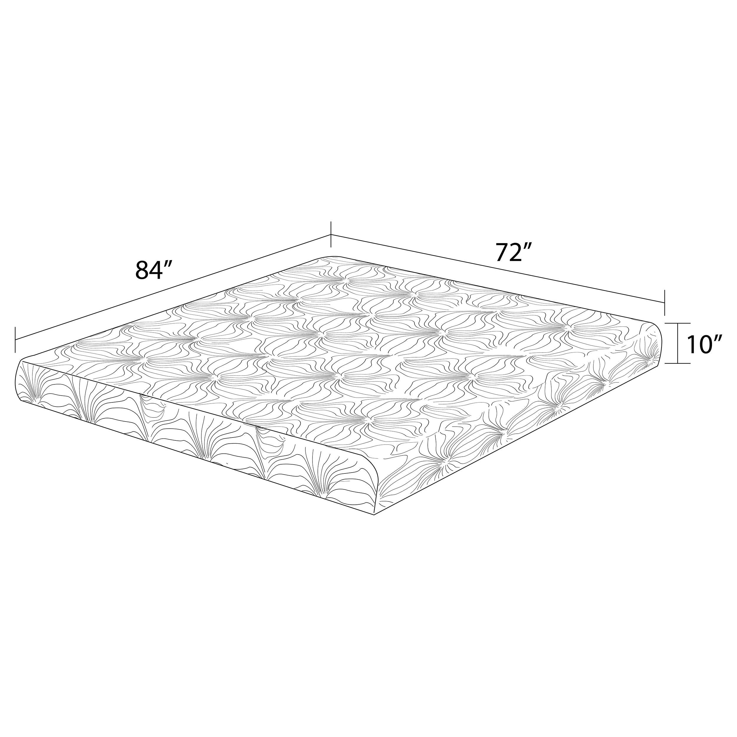 Key 10" Memory Foam Mattress White