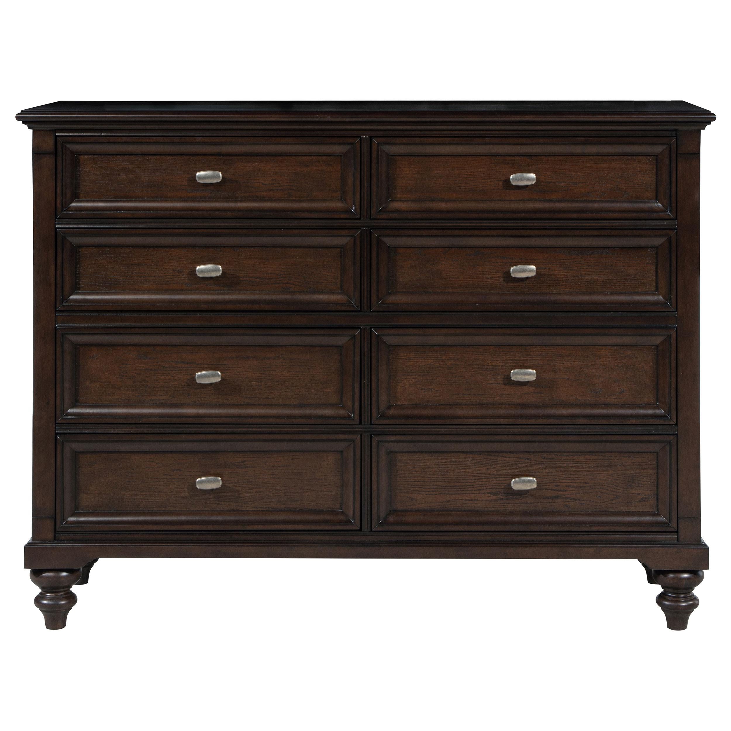 Devon Bedroom Set Wine Red and Dark Oak