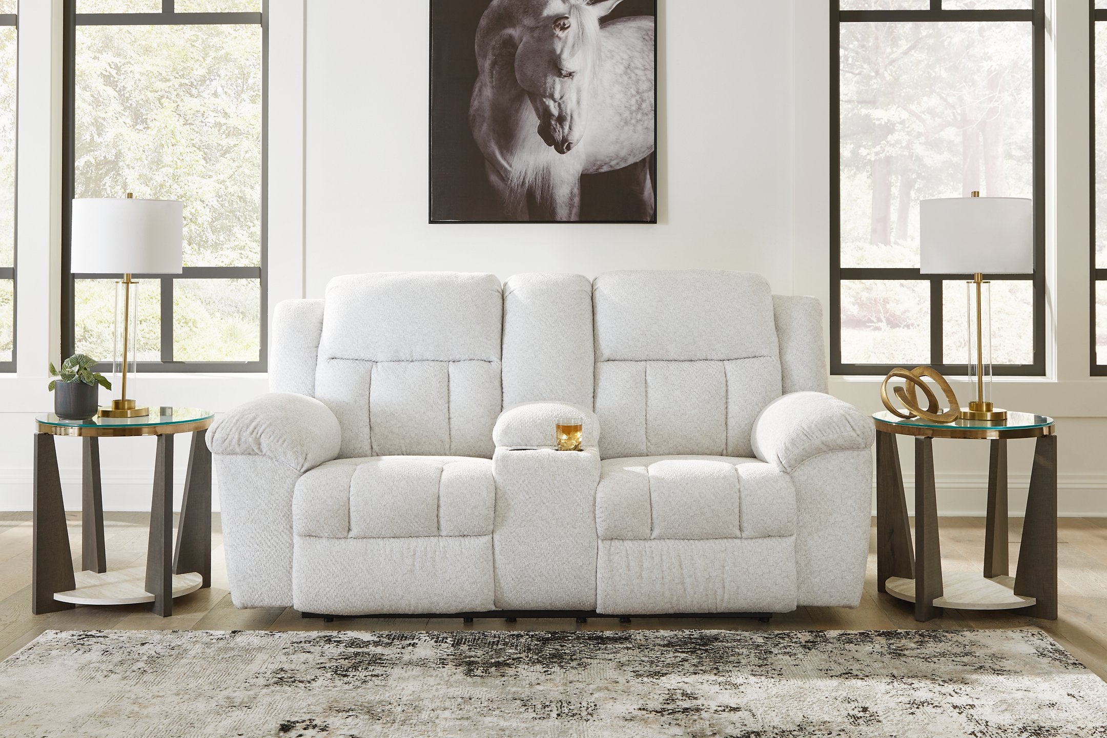 Frohn Reclining Loveseat with Console