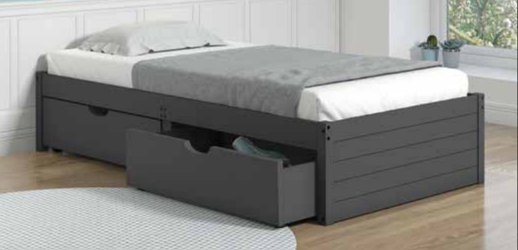 Twin Bed with Underbed Drawers