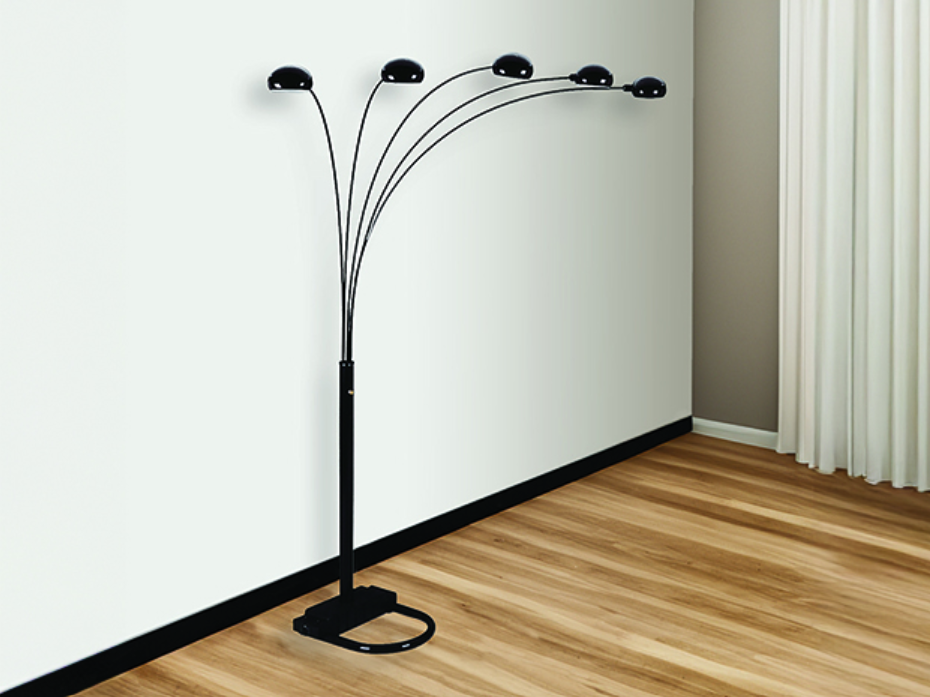 Peacock Shade Floor Lamp