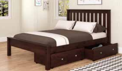 Full Contempo Bed with Underbed Drawers