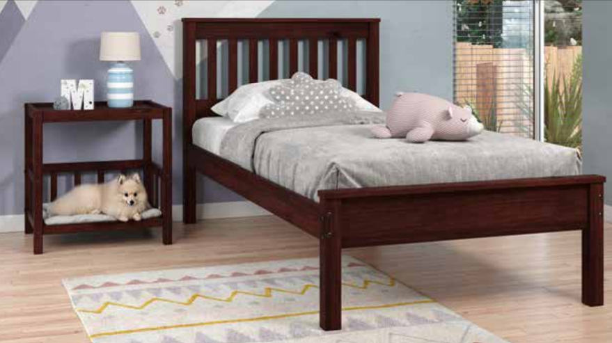 Twin Contempo Bed with Pet End Table