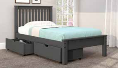 Twin Contempo Bed with Underbed Drawers