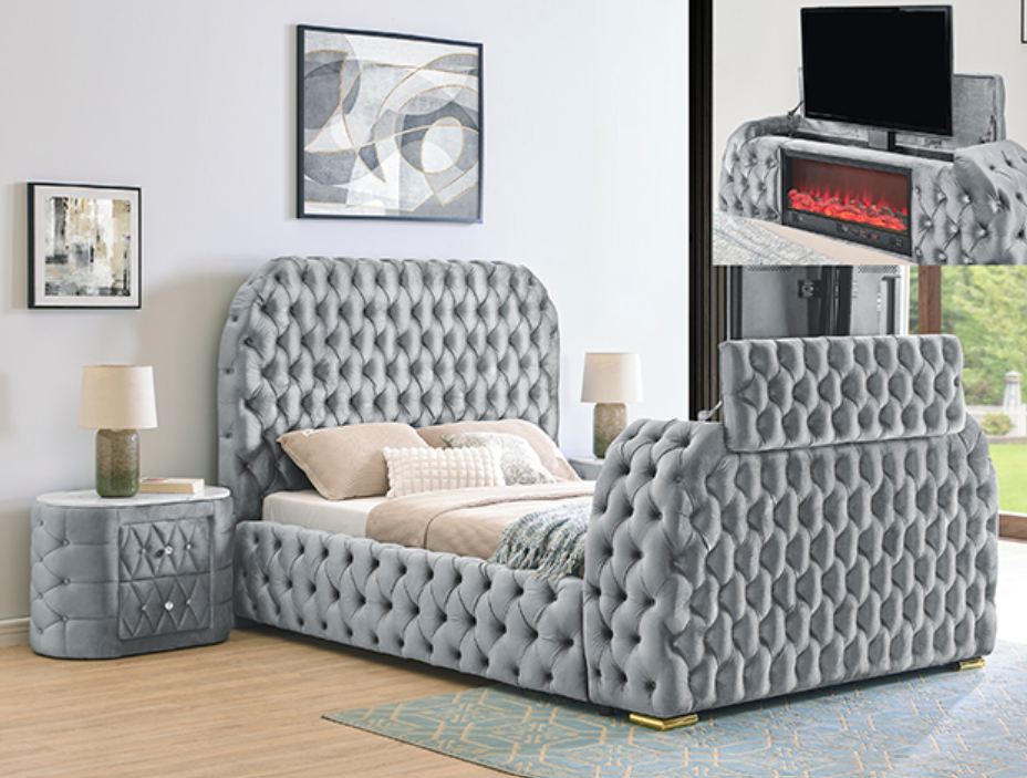 Natalia Bed Gray