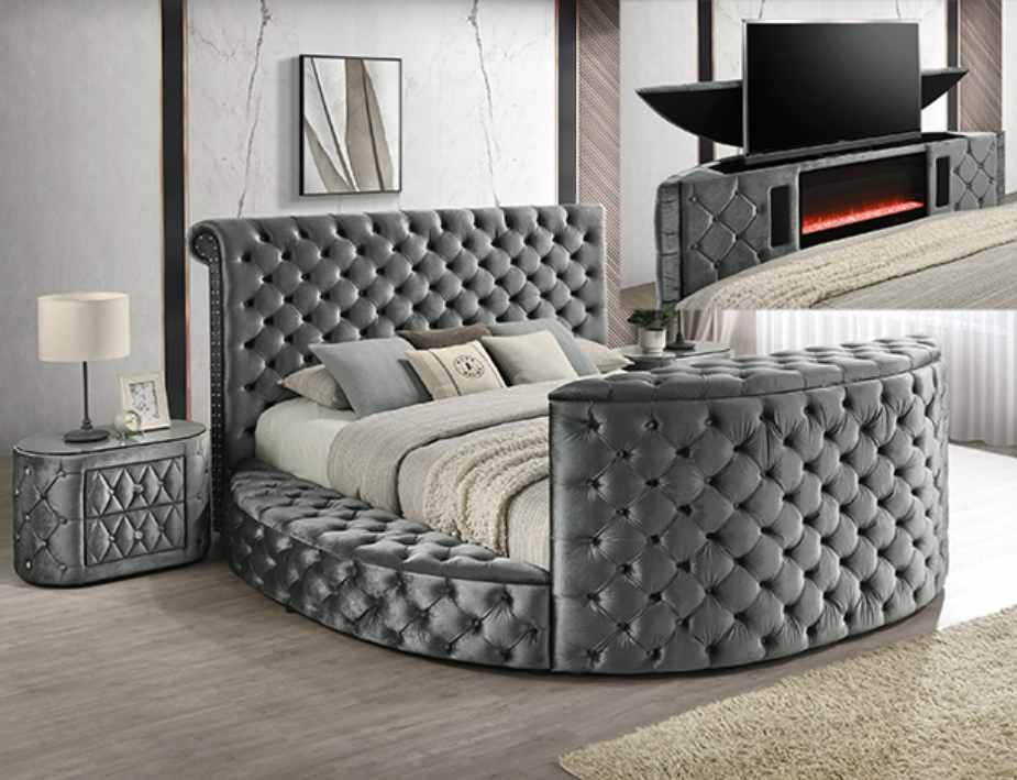 Voltare Bed Gray