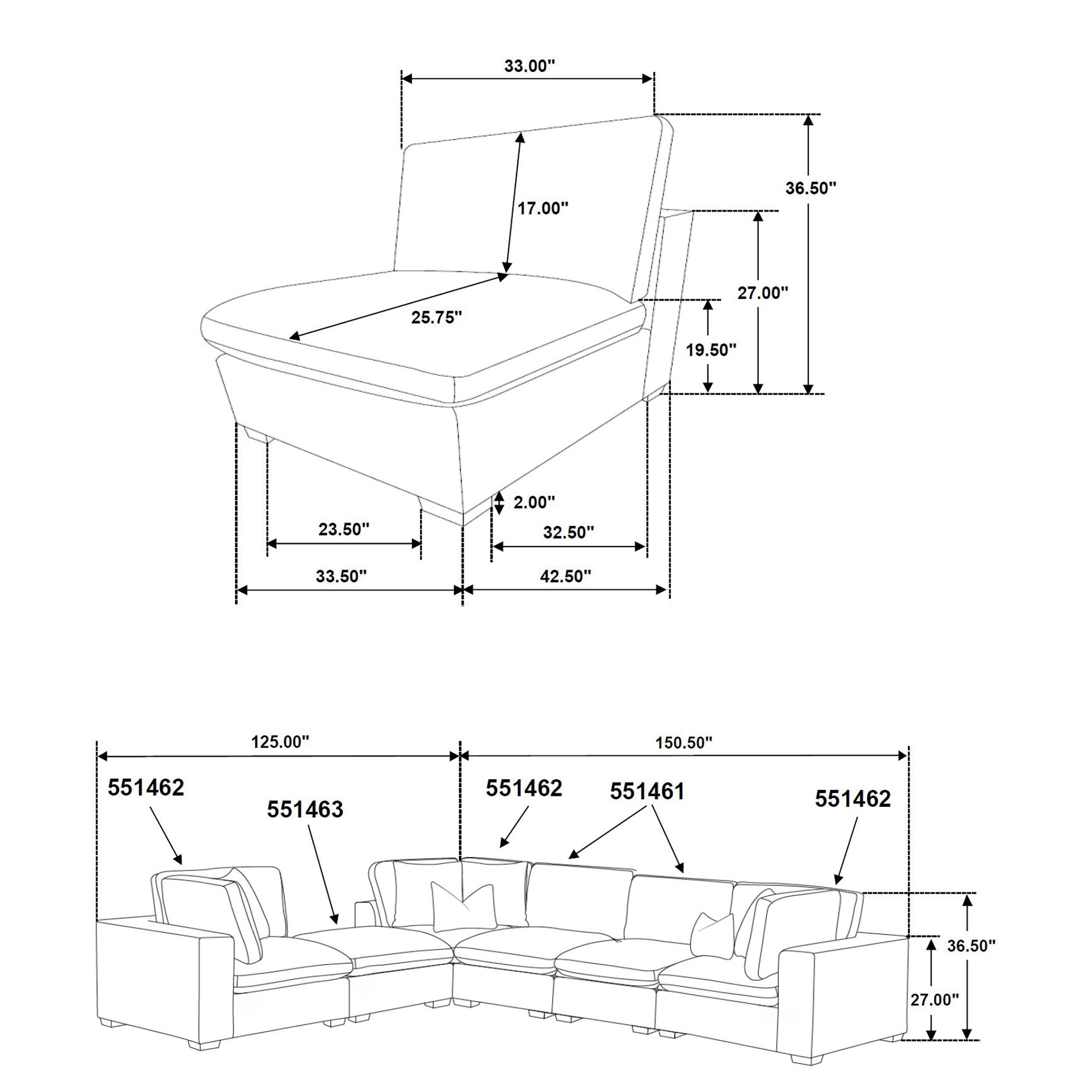Lakeview Upholstered Modular Sectional