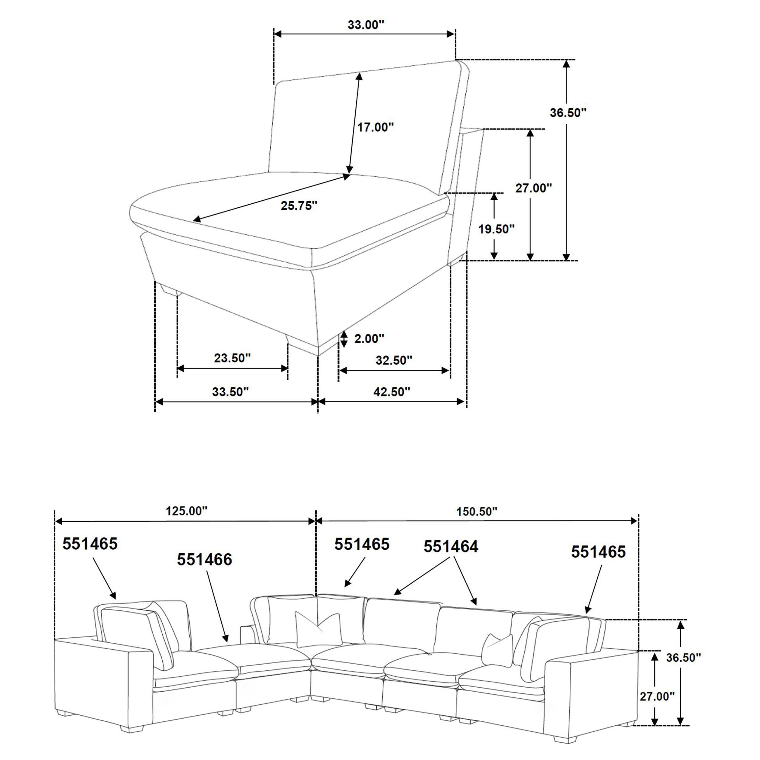 Lakeview Upholstered Modular Sectional