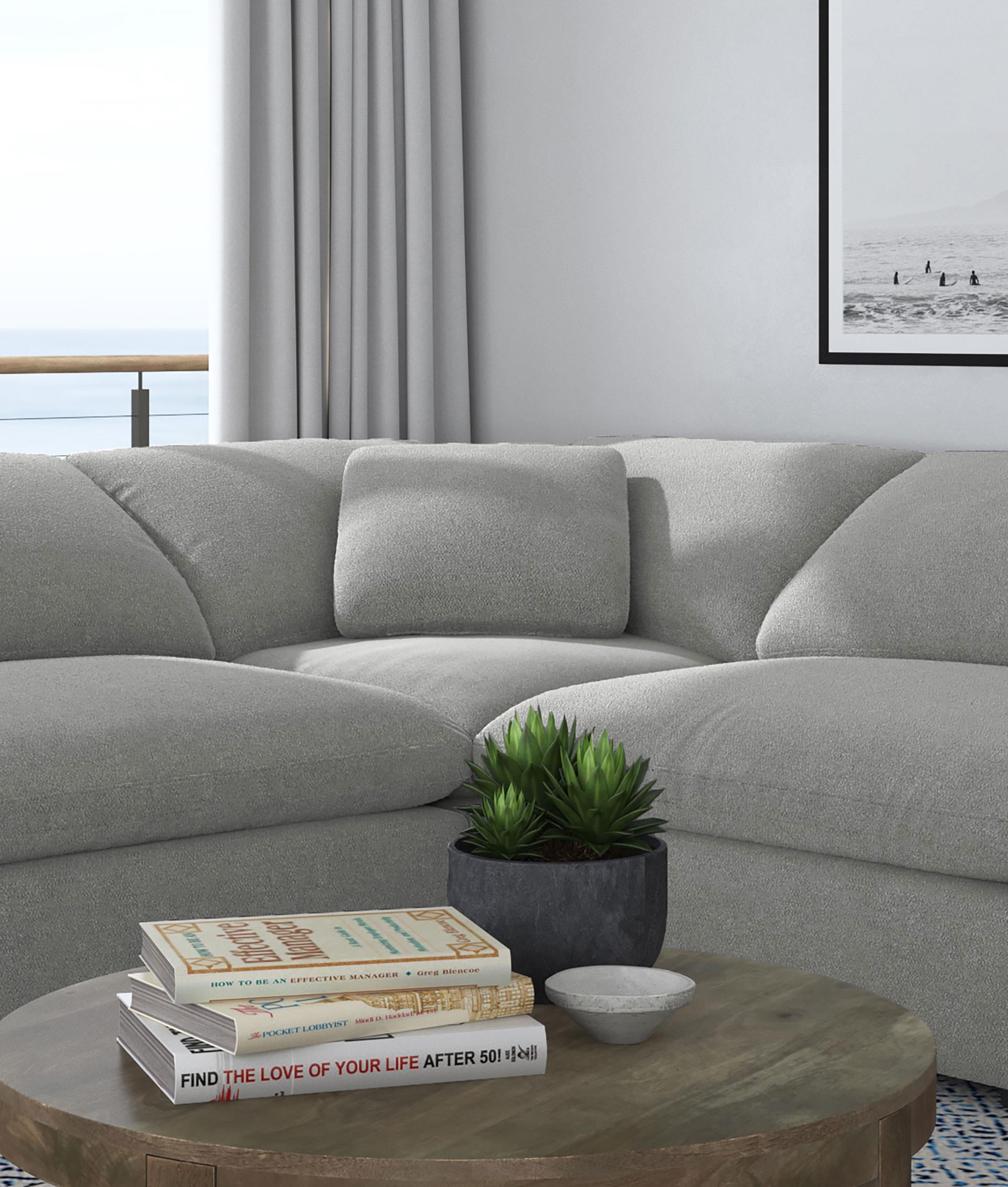 Raleigh Boucle Upholstered Corner Chair