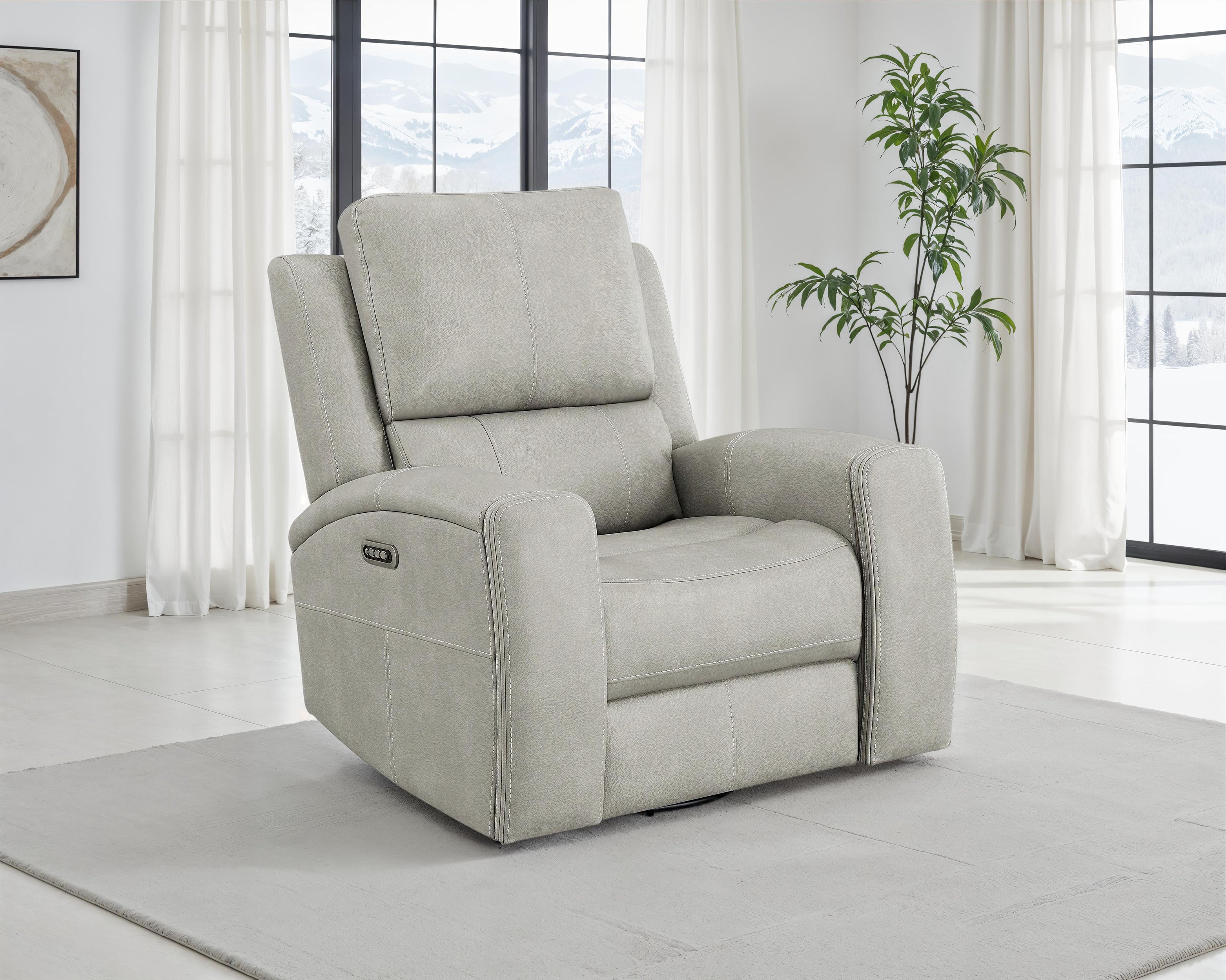 Brickston Triple Power Swivel Glider Recliner