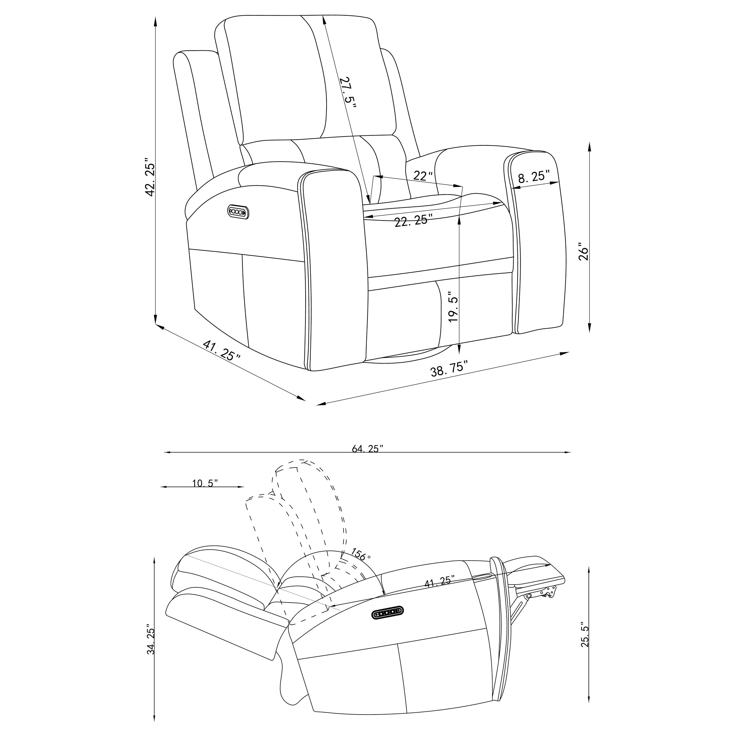 Brickston Triple Power Swivel Glider Recliner
