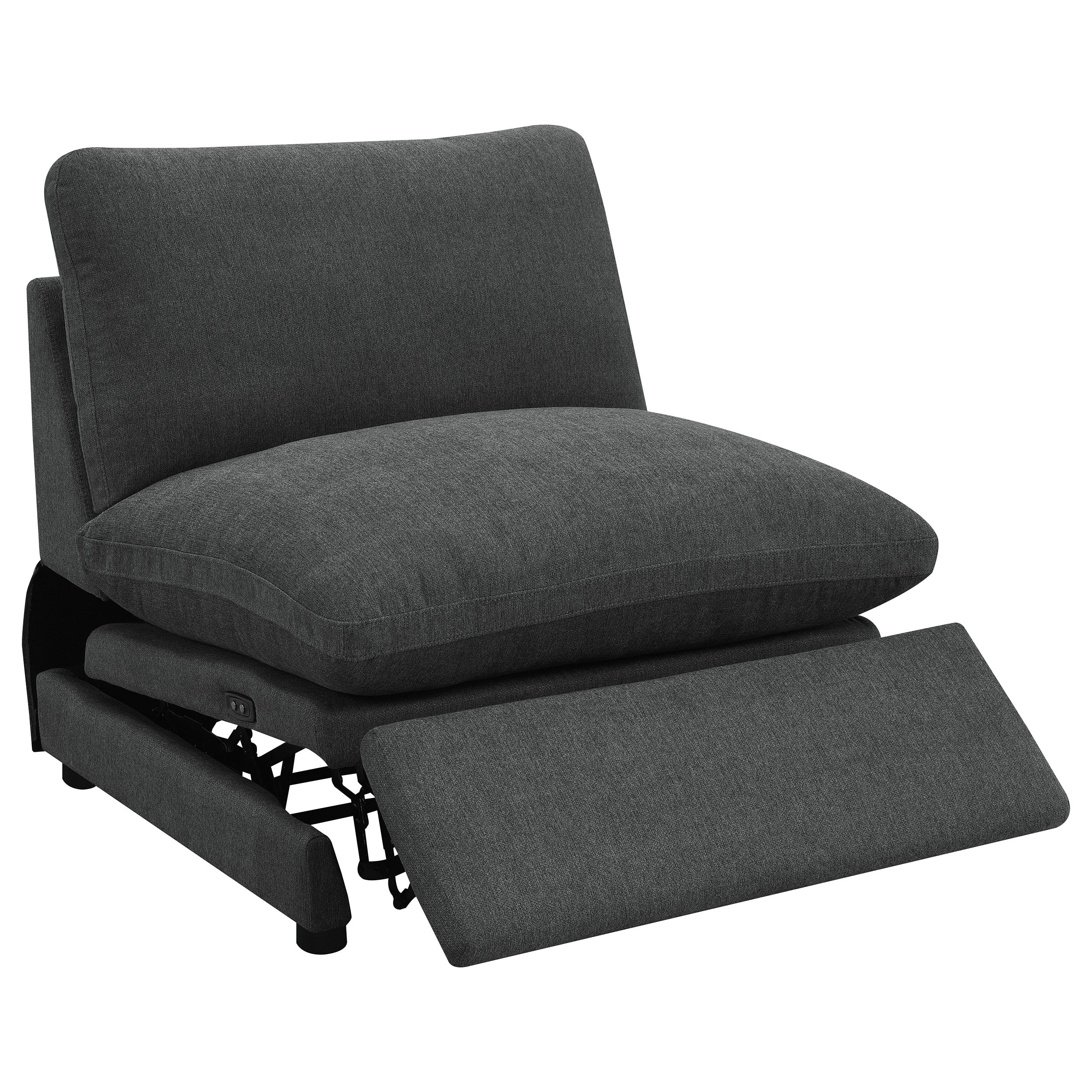 Collins Black Reclining Sectional
